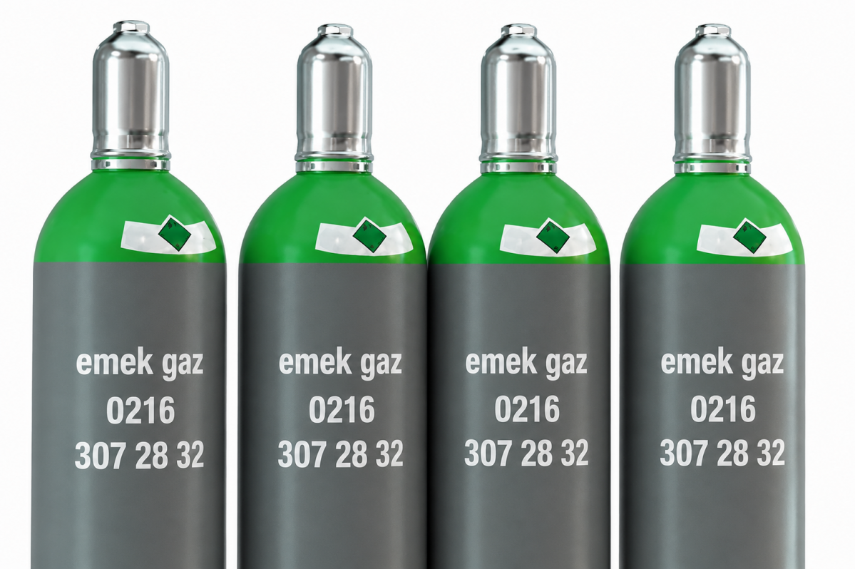İstanbul Pendik sanayi gazları – oksijen, azot, argon, CO₂, asetilen
